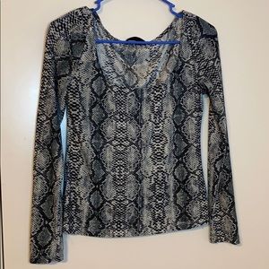 Snakeskin top